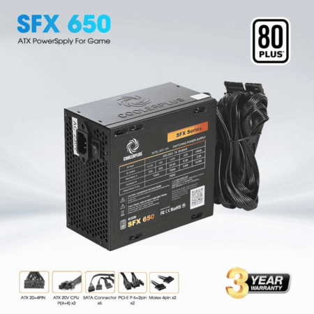 Nguồn Máy Tính SFX Cooler Plus 650W | 80 Plus