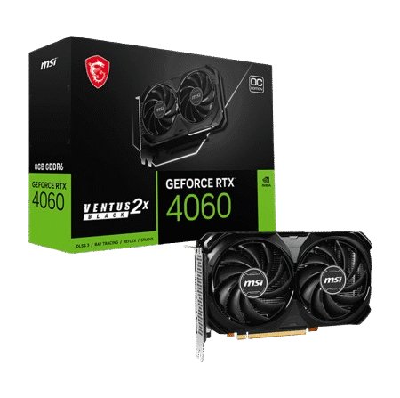 Card Màn Hình MSI GeForce RTX™ 4060 VENTUS 2X BLACK 8G OC