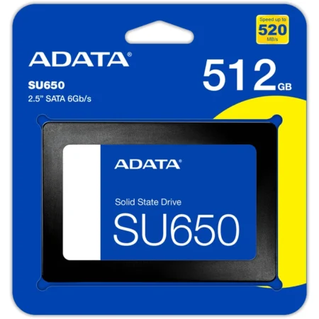 SSD ADATA SU650 | 2.5" SATA | 512GB | SATA III 6Gb/s